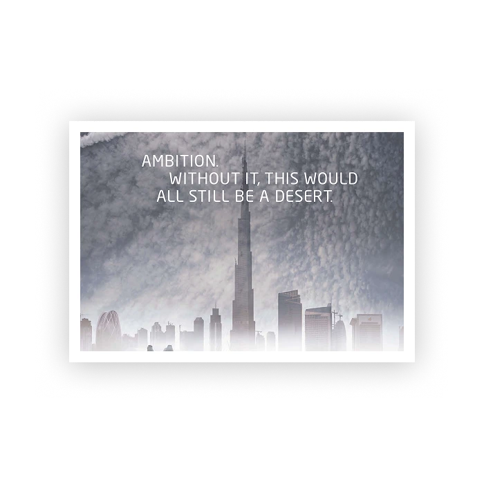 2008 print ad showcasing ADCB’s brand tagline