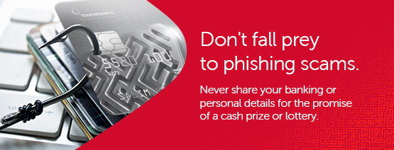 Be wary of messages claiming you won a cash prize or lottery.