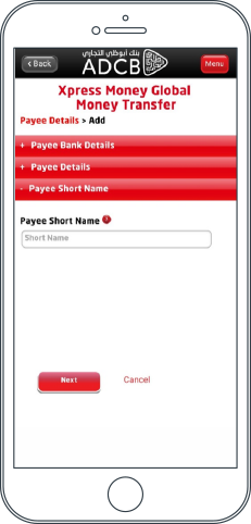 Money Transfer Mobile App Adcb - step 4